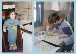הכנת עוגיות עם ילדים